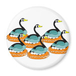 6 Geese A Laying Fridge Magnet