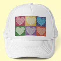 6 Hearts hats