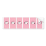 6 Hershey's Miniature Label Girly Butterfly Zebra Bumper Stickers
