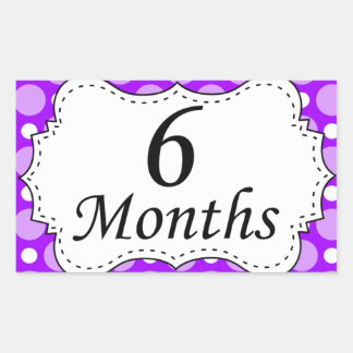 6 Months Stickers | Zazzle