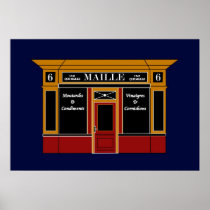 6 place de la Madeleine - a Parisian Shop Print