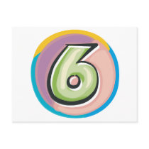 6 postcards