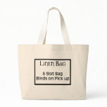 6 slot Linen Bag