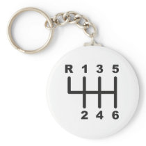 6 Speed Shift Gate Keychains