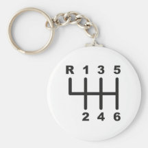 6 Speed Shift Gate Keychains