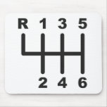 6 Speed Shift Gate Mouse Pads