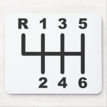 6 Speed Shift Gate Mouse Pads