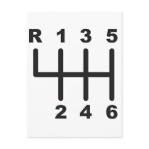 6 Speed Shift Gate Post Cards