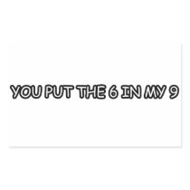 6 TO 9 RECTANGULAR STICKER