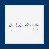 6 Umbrellas Magnet magnets