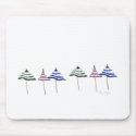 6 Umbrellas Mousepad by ginyhogan 6 Umbrellas Mousepad