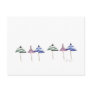 6 Umbrellas Postcard
