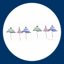 6 Umbrellas Sticker stickers