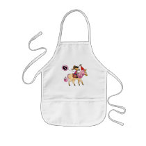 6 year old girl on a pony aprons by jsoh 6 year old girl on a pony aprons