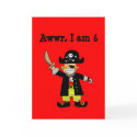 6 year old pirate boy cards