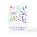 6 Year Olds Rock ! cards