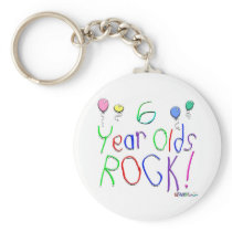 6 Year Olds Rock ! Keychains