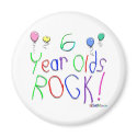 6 Year Olds Rock ! magnets