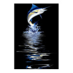 6Ft. Jumping Marlin Poster by FishTs.com