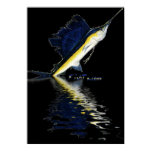 6Ft Leaping Sailfish Poster by FishTs.com