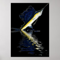 6Ft Leaping Sailfish Poster by FishTs.com posters