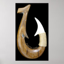 6ft.Makau Ancient Fishing Hook posters
