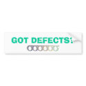 6sig-final, GOT DEFECTS? bumper stickers by v8volvo 6sig-final, GOT DEFECTS? bumper stickers