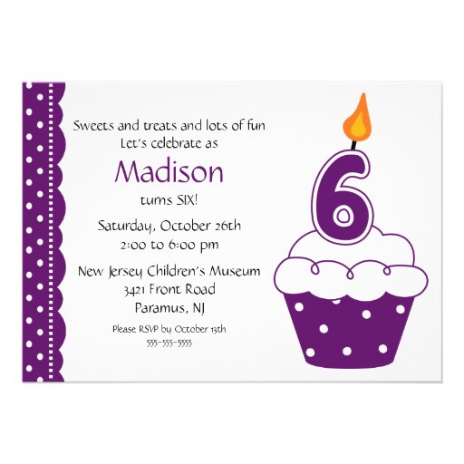 6th-birthday-cupcake-invitation-5-x-7-invitation-card-zazzle