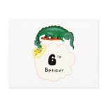 6th Birthday Dragon Post Card