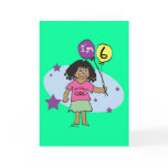 6th Birthday Girls Cards