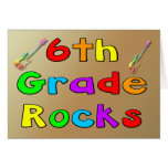 6th Grade Rocks Greeting Card