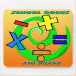 6th Grade Rocks - Math Symbols Mouse Pad