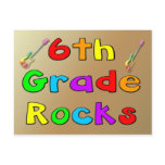 6th Grade Rocks Post Card