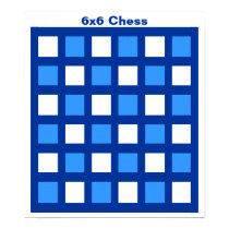 6x6 - Chess TAG Grid (1-1/4" fridge magnets) Poster