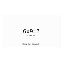 6x9=? business cards by Deadite02 6x9=? business cards