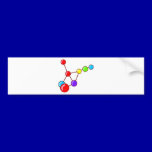 700 MOLECULE SCIENCE ATOMS COLORFUL GRAPHICS LOGO bumper stickers