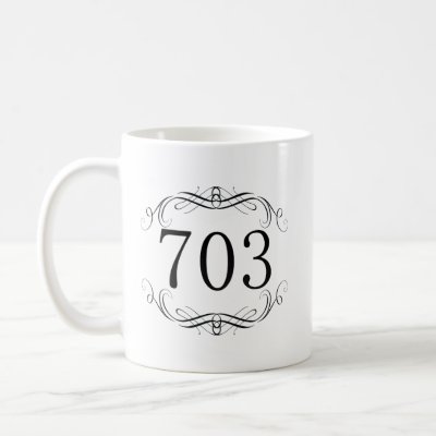 703 Area Code Mug by AreaCodes