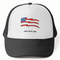 706 flag abstract trucker hats