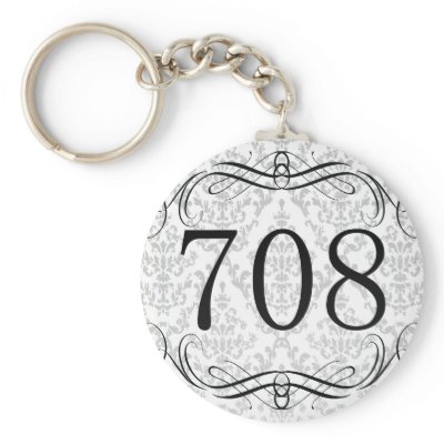 708 Area Code Key Chain by AreaCodes