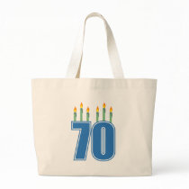 70 Birthday Candles (Blue / Green) bags