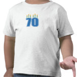 70 Birthday Candles (Blue / Green) Tees