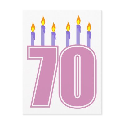 70 candles this cute design is perfect for anyone s 70t