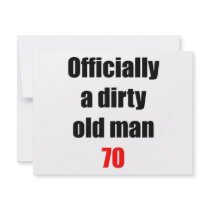 70  Dirty Old Man invitations