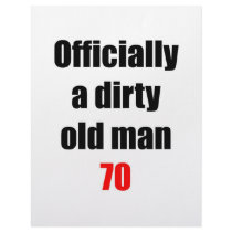 70  Dirty Old Man Personalized Letterhead