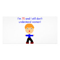 70 Don't understand women Photo Card Template