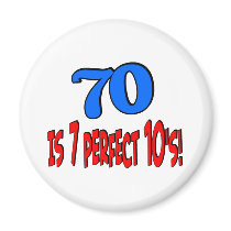 70 is 7 perfect 10's  (BLUE) magnets