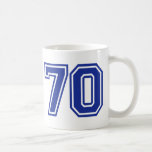70 - number - seventy mug