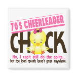 70’s Cheerleader Chick Fridge Magnet