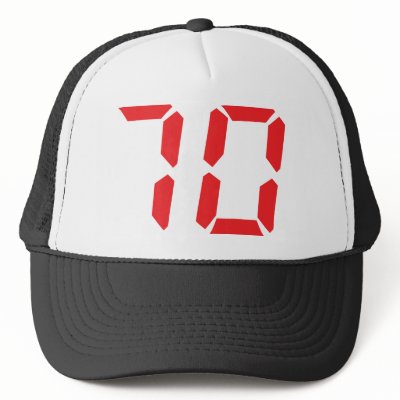 70 seventy red alarm clock digital number hat from Zazzle. 70 seventy red alarm clock digital number hat from Zazzle.