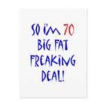 70 So I'm 70 ... Postcard